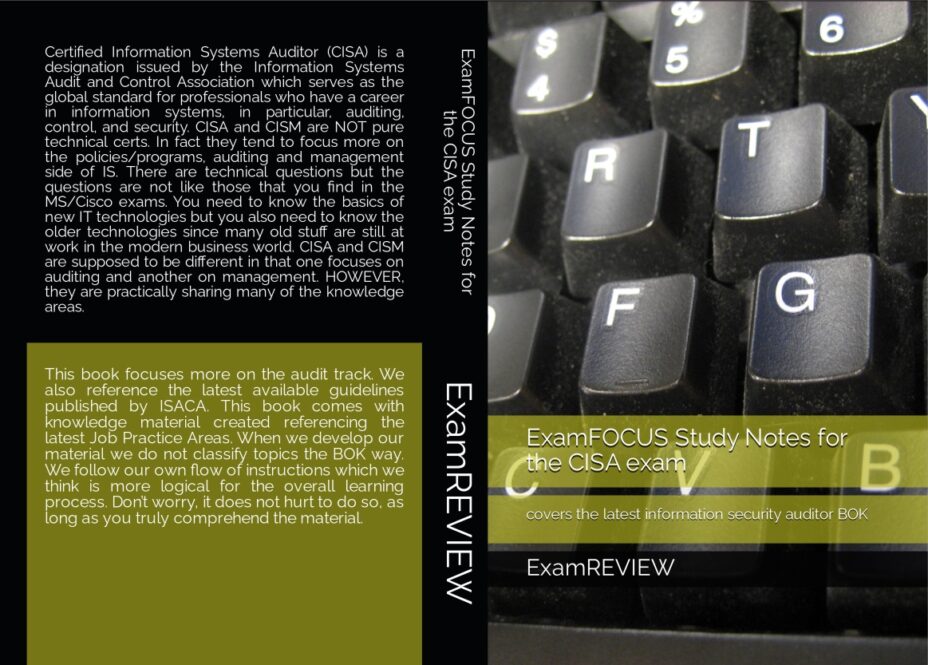 CISA 2022 ExamFOCUS study notes
